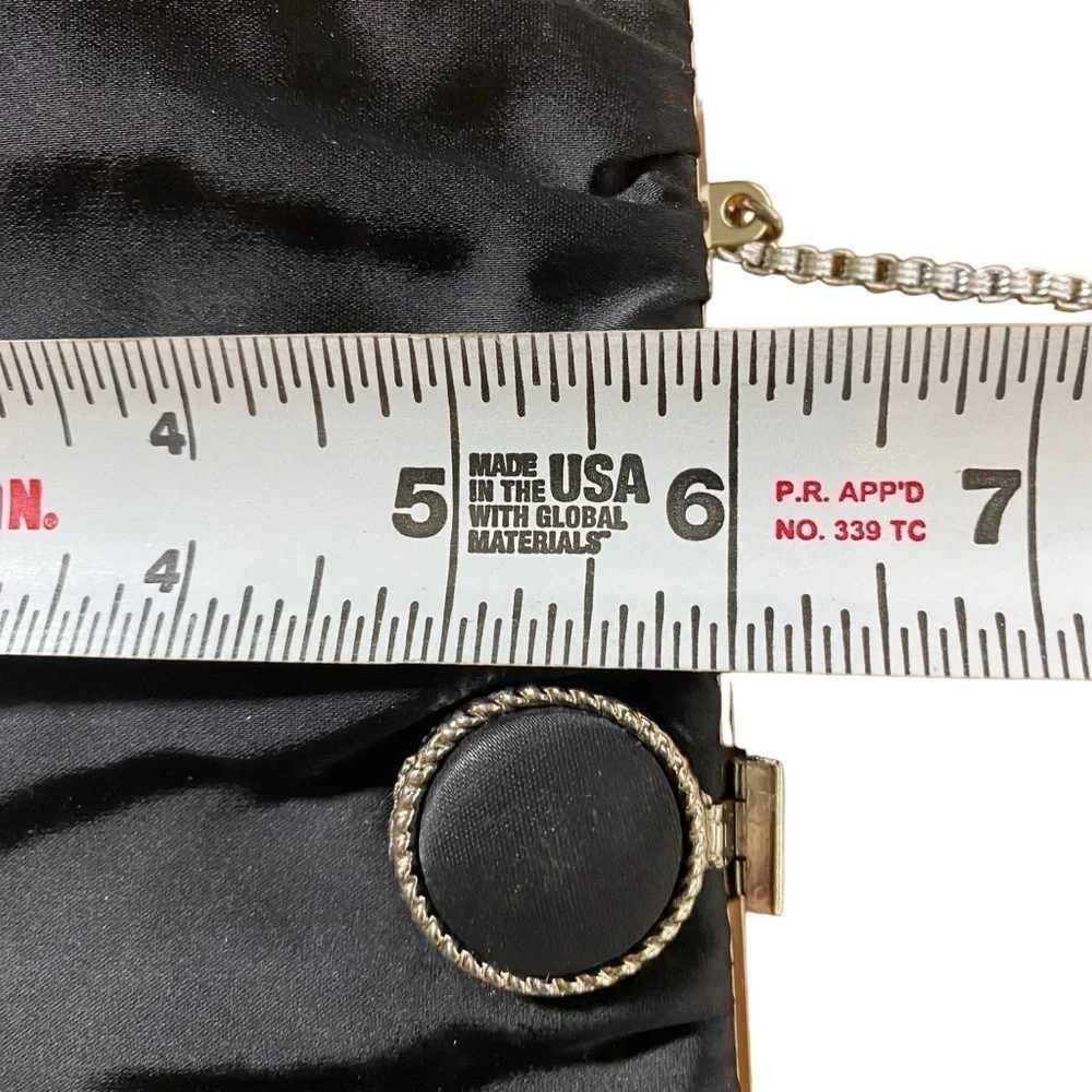 Vintage black satin